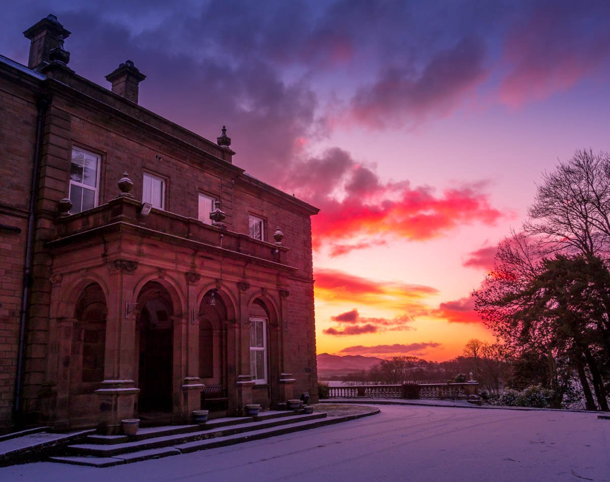 sunset in yorkshire