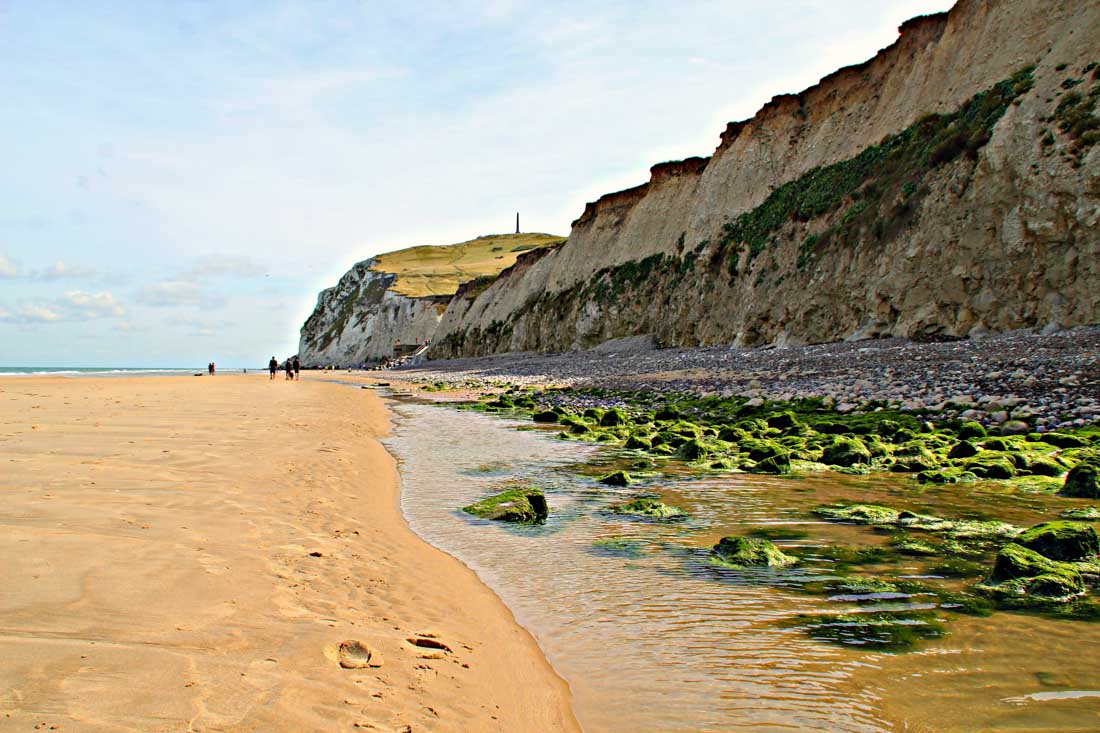 beach cliffs france