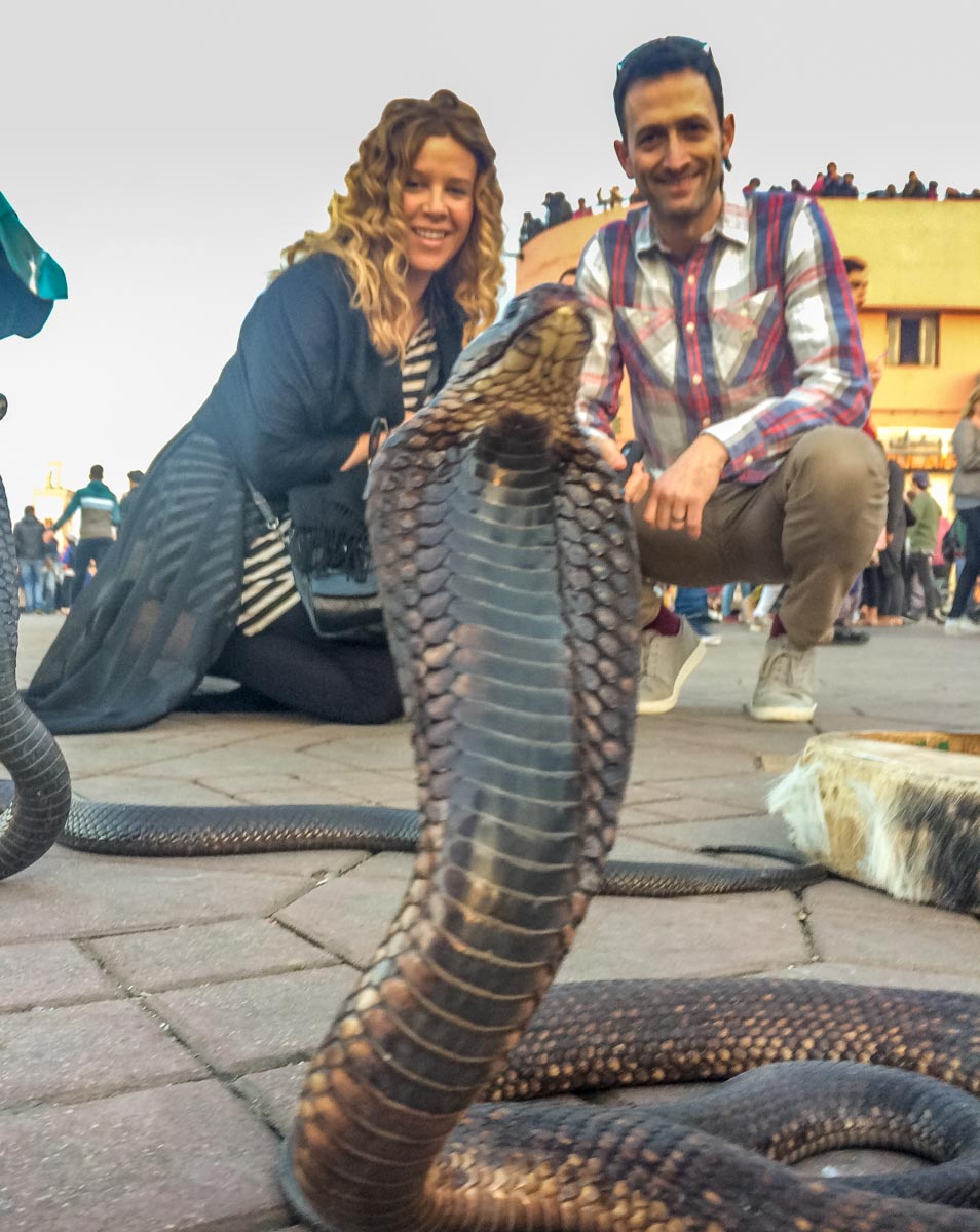 photo with a snake