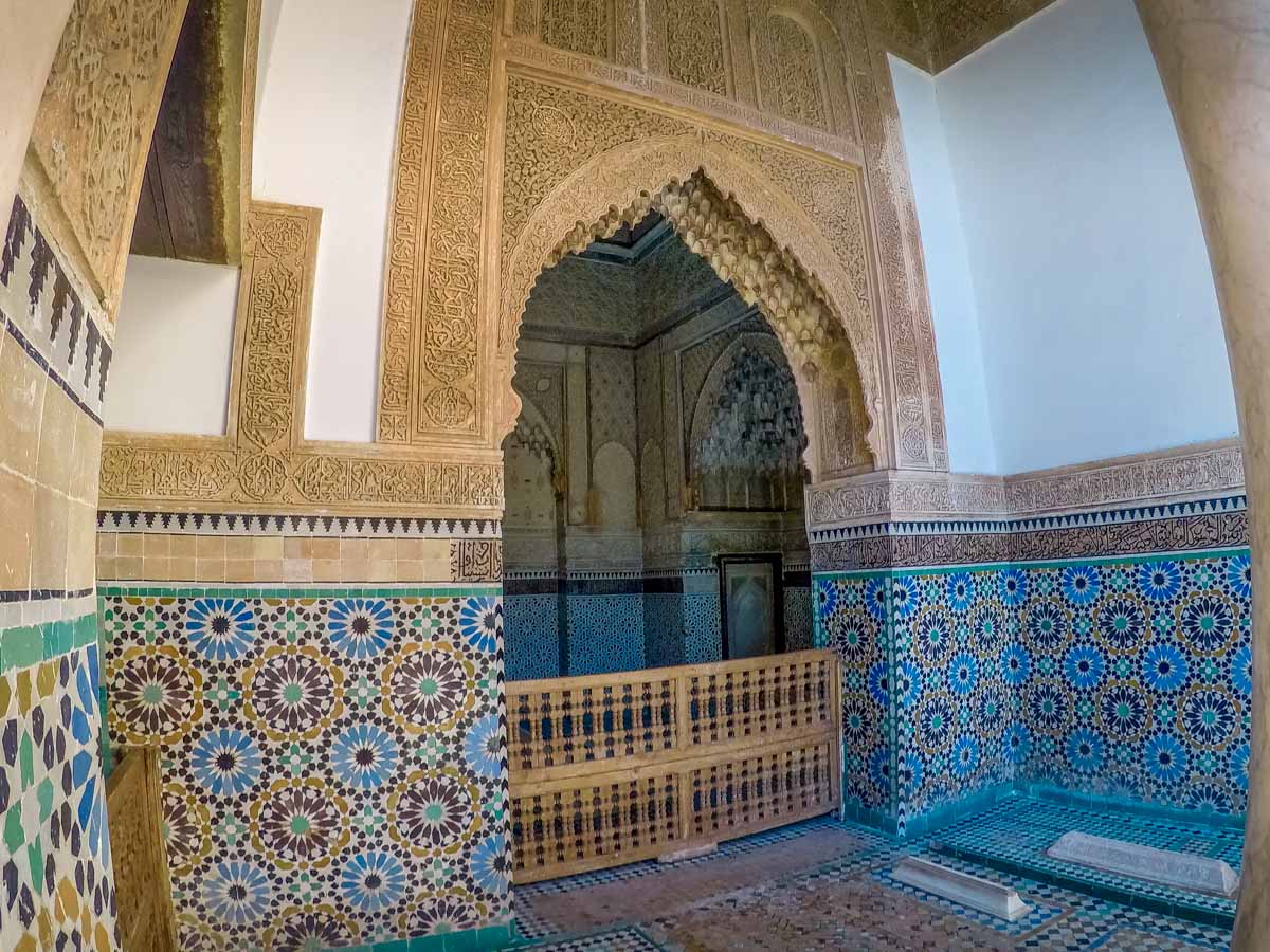 The Saadian Tombs doorway