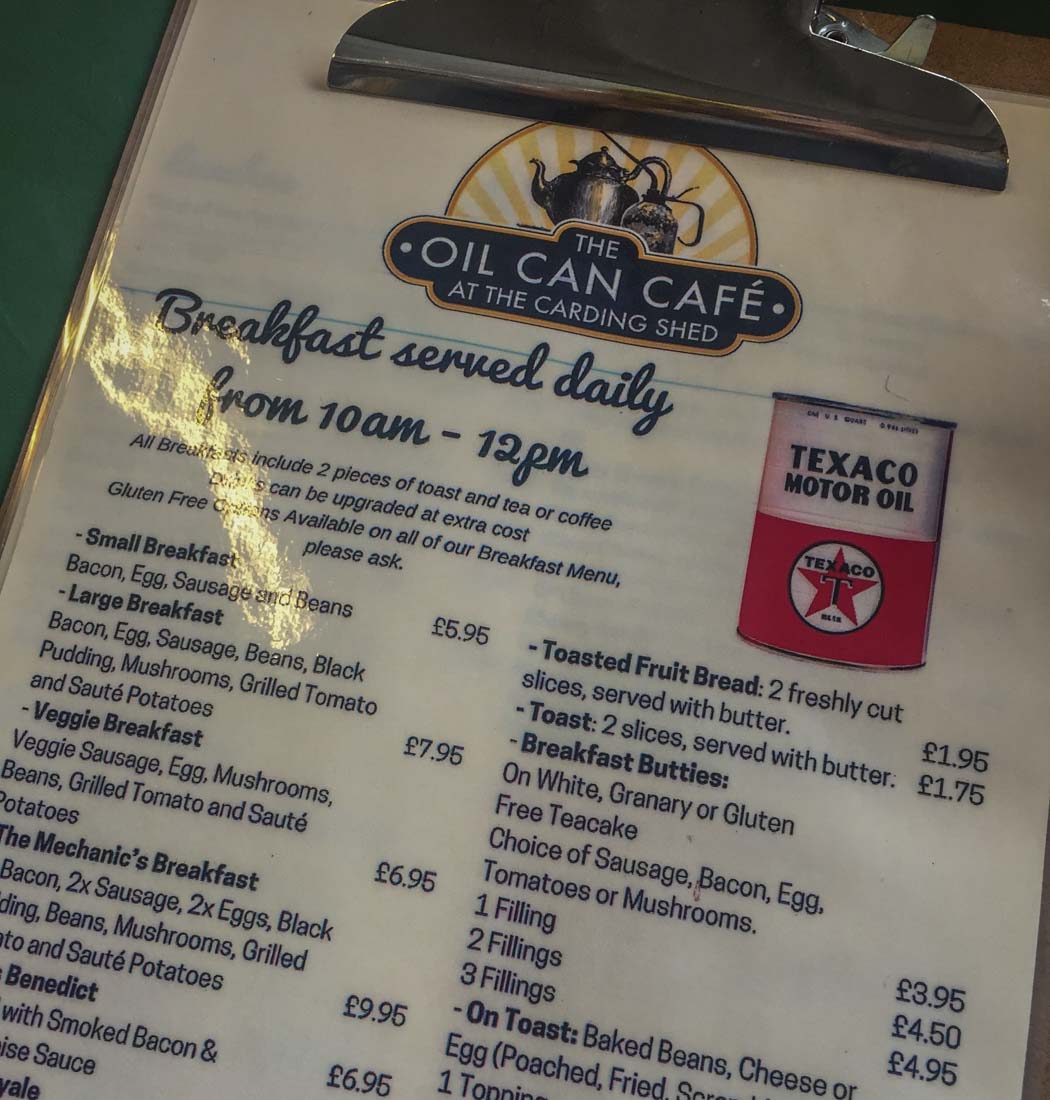breakfast menu