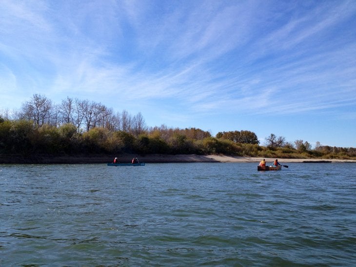 canoeists in Canada