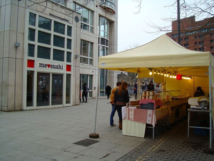 market stalls near swiss cottage