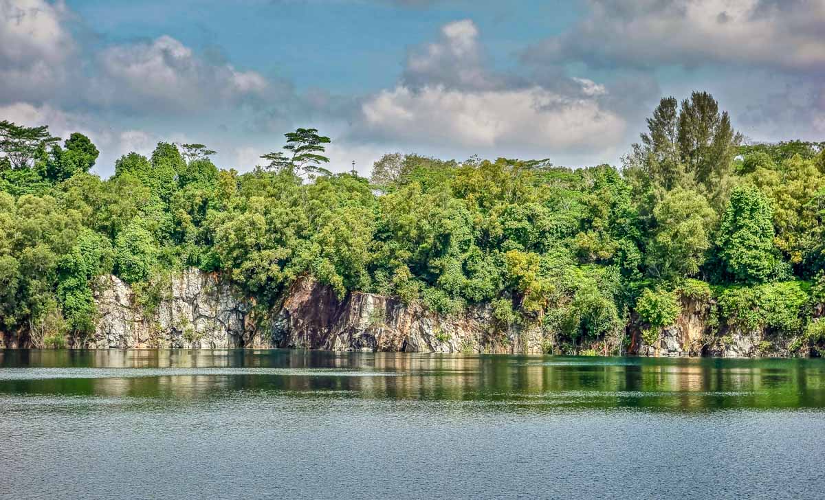 disused granite quarry on Pulau Ubin, Singapore