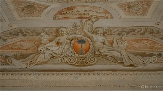 cherubs on ceiling of theatre