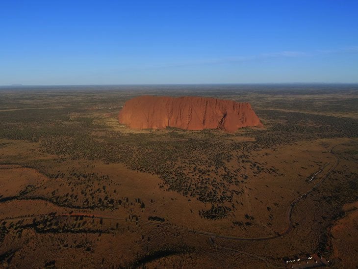 Uluru from above