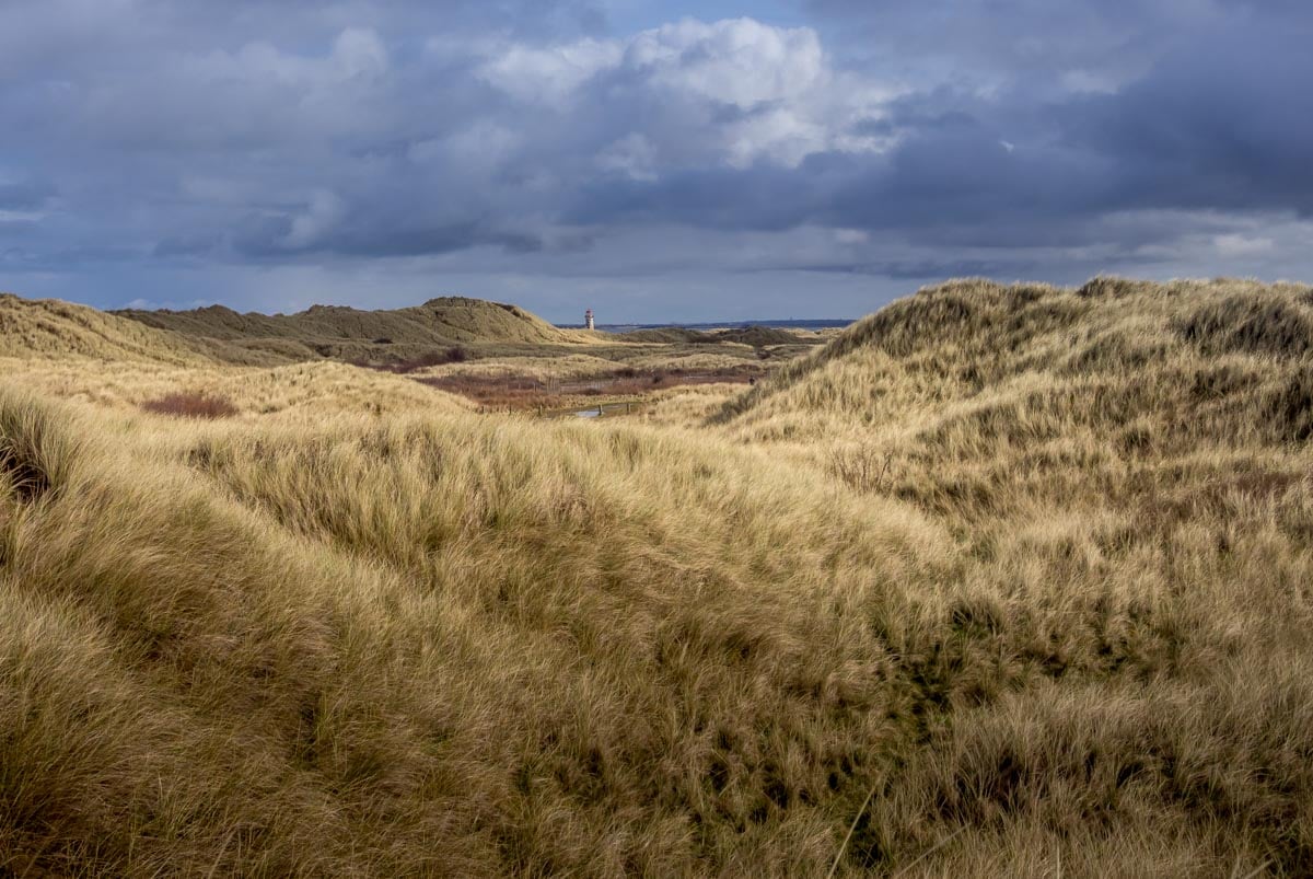 Point of Ayr Lighthouse in distance