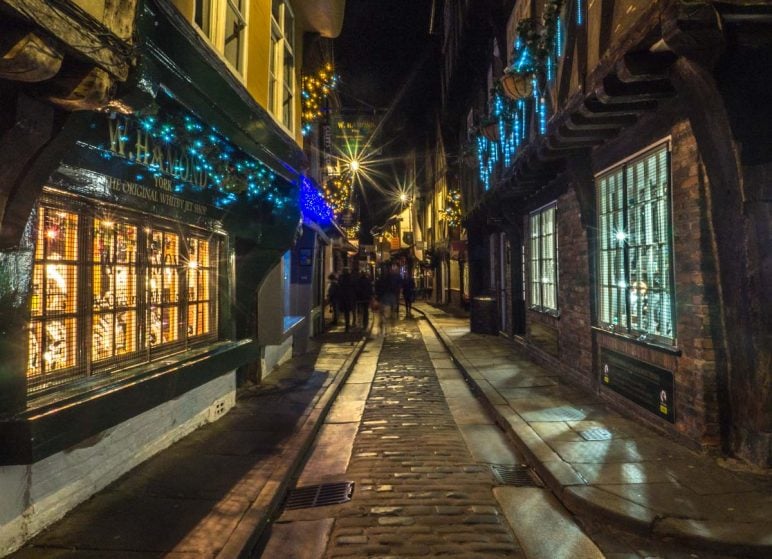 shambles at night in york